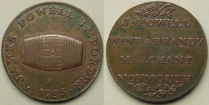 Monmouth 1795 halfpenny token